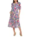 Sara Campbell Campbell Tatum Midi Dress In Green