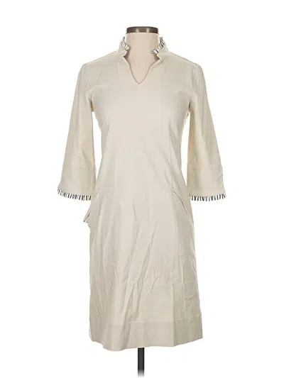 Pre-owned Sara Campbell Casual Dress In White