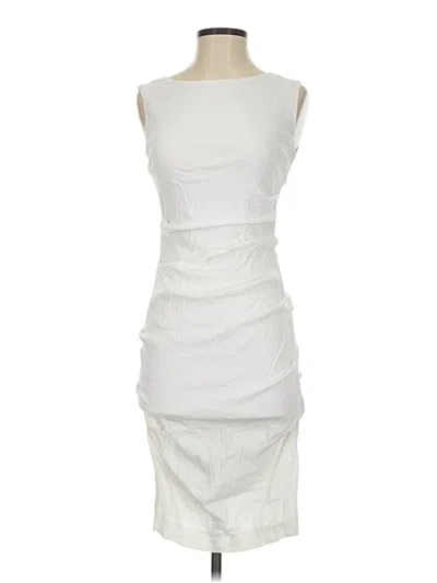 Pre-owned Sara Campbell Cocktail Dress In White