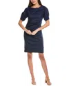 Sara Campbell Drew Linen Midi Dress In Navy