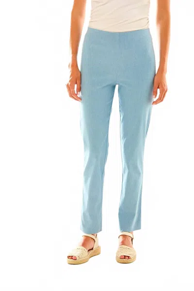 Sara Campbell Flannel Sheri Pants In Chambray Heather In Blue