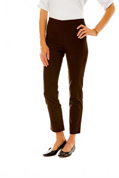 Sara Campbell Flannel Sheri Pants In Chocolate Heather In Brown