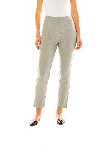 Sara Campbell Flannel Sheri Pants In Light Grey Heather In Green