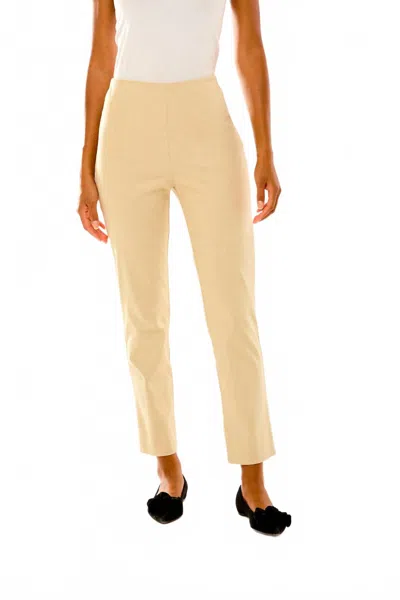 Sara Campbell Flannel Sheri Pants In Sand Heather In White