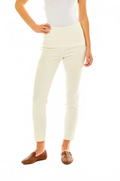 Sara Campbell Flannel Sheri Pants In Winter White In Neutral