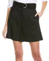 Sara Campbell Linen Agnes Short In Black