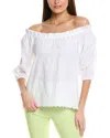 Sara Campbell Luana Blouse In White