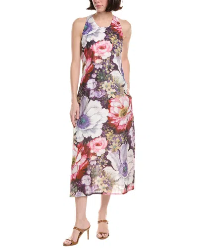Sara Campbell Maxi Trapeze Sleeveless Dress In Animal Print