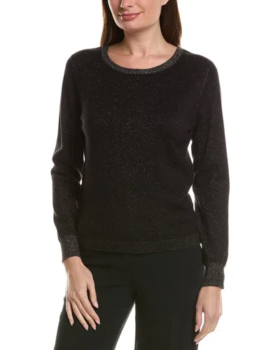 Sara Campbell Metallic Pullover In Black