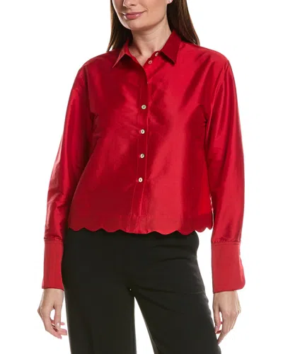 Sara Campbell Minerva Blouse In Red