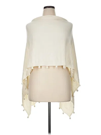 Pre-owned Sara Campbell Poncho In Ivory