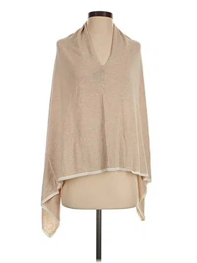 Pre-owned Sara Campbell Poncho In Tan