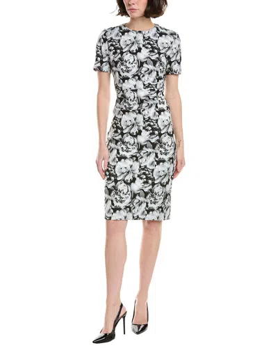 Sara Campbell Sheath Floral Jacquard Dress In Multi