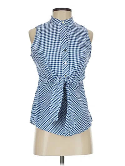 Pre-owned Sara Campbell Sleeveless Blouse In Blue