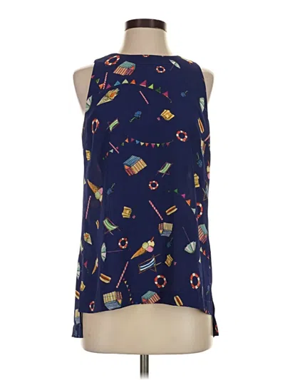 Pre-owned Sara Campbell Sleeveless Blouse In Blue