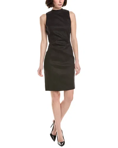 Sara Campbell Sleeveless Linen-blend Magic Dress In Black