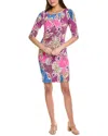 Sara Campbell Stretch Magic Midi Dress In Pink