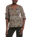Sara Campbell Sylvie Top In Multi