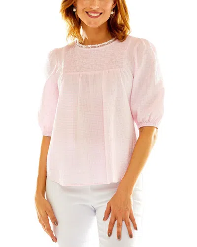 Sara Campbell The Marigold Blouse In Pink