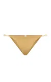 Sara Cristina Cowries Bikini Bottom In Gold