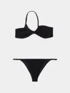 Sara Cristina Narcissus One-shoulder Bikini Size: M In Black