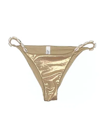 Pre-owned Sara Cristina Swimsuit Bottoms In Gold
