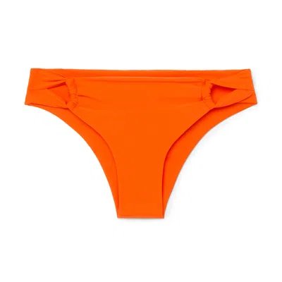Sara Cristina Wrap Bikini Bottoms In Orange