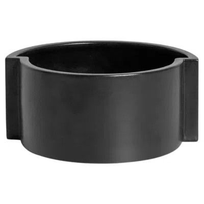 Pre-owned Sara Khamisi Pawn Fruit Bowl, Chess-inspired Ceramic Collection, Black, Italy,