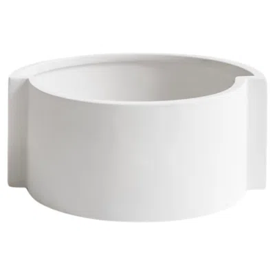 Pre-owned Sara Khamisi Pawn White Fruit Bowl, Chess-inspired Ceramic Series, Italy,