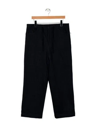 Pre-owned Sara Lanzi High-rise Wide Leg Jeans In Blue
