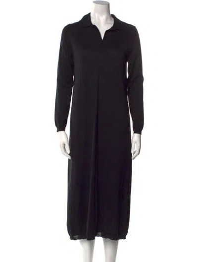 Pre-owned Sara Lanzi Midi Length Dress In Black