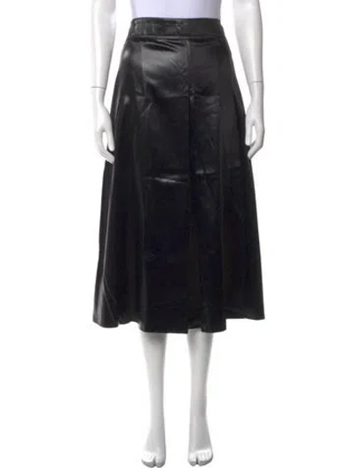 Pre-owned Sara Lanzi Midi Length Skirt In Black
