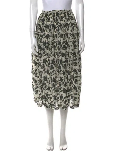 Pre-owned Sara Lanzi Printed Midi Length Skirt In Neutral