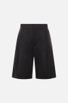 Sara Lanzi Twill-weave Tailored Shorts In Black