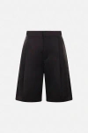 Sara Lanzi Twill-weave Tailored Shorts In Black