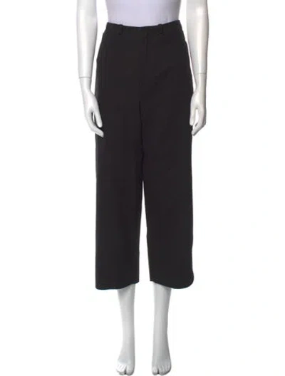 Pre-owned Sara Lanzi Wide Leg Pants In Black