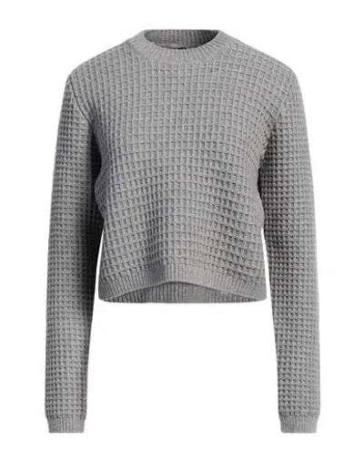 Sara Lanzi Woman Sweater Grey Size L Wool