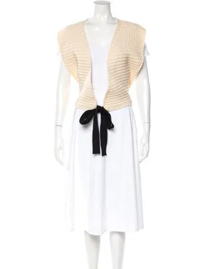Pre-owned Sara Lanzi Wool Scarf In Neutral