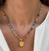 Sara Lashay Beau Multicolor Beads Owl Necklace