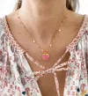 Sara Lashay Cora Pink Necklace