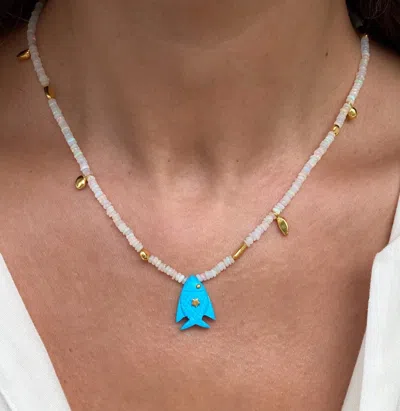 Sara Lashay Emma Blue Necklace