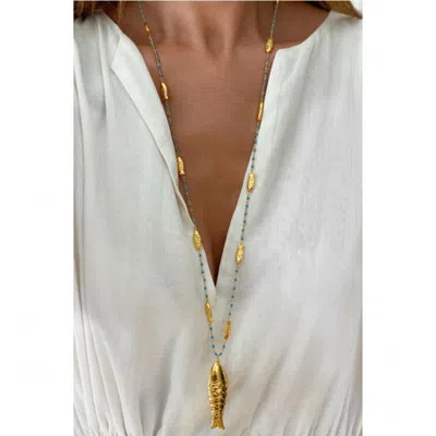 Sara Lashay Gioia Fish Necklace