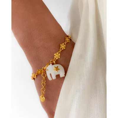 Sara Lashay Hathi April Gold Bracelet