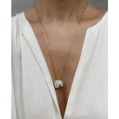 Sara Lashay Hathi Gold Necklace