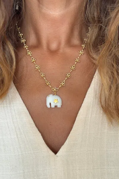 Sara Lashay Hathi Mithra Necklace In Gold