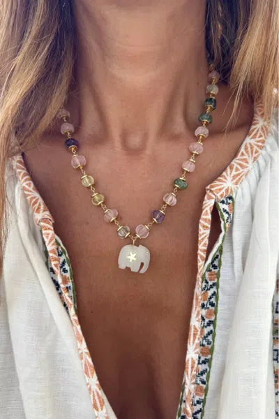 Sara Lashay Hathi Necklace Multicolor