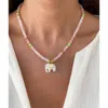 Sara Lashay Hathi Pink Necklace