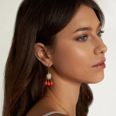 Sara Lashay Multi Gemstone Drop Earrings