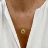 Sara Lashay Twist Necklace Green Onyx