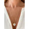 Sara Lashay Womens Chain Link Heart Necklace